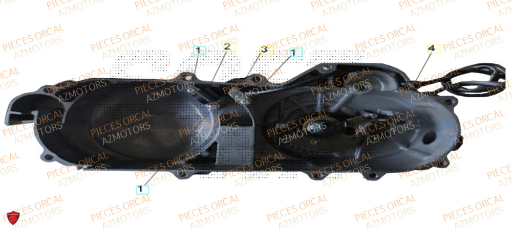 Carter ORCAL Pièces ORCAL CAVARO 50 4T Euro5+