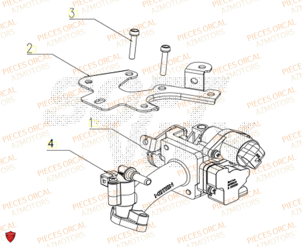 Corps Papillon ORCAL Pièces ORCAL CAVARO 50 4T Euro5+
