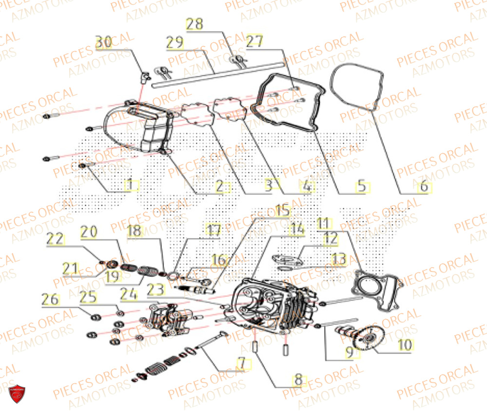 CULASSE pour CAVARO-50-12P-EURO5P