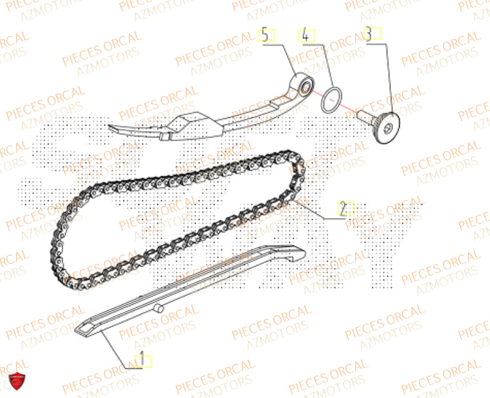 Distribution ORCAL Pièces ORCAL CAVARO 50 4T Euro5+