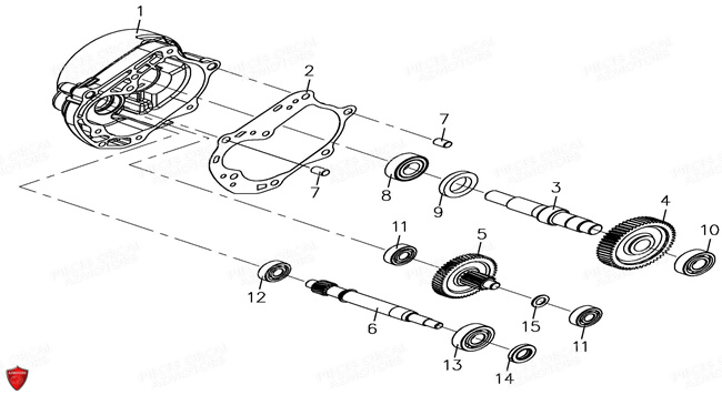 COUVERCLE TRANMISSION pour CAVARO 50 4T