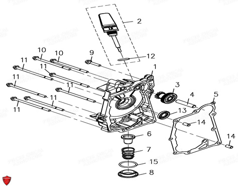 Couvre Carter Droit ORCAL Pièces Orcal CAVARO 50cc 4T Euro4