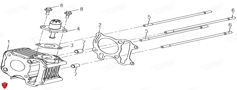 CYLINDRE ORCAL CAVARO 50 4T