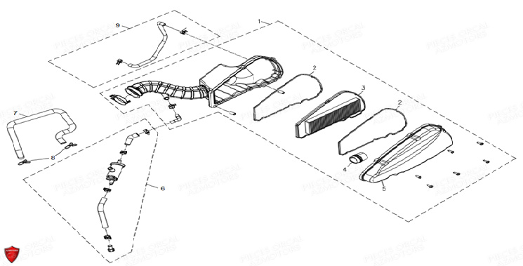 FILTRE A AIR ORCAL CAVARO 50 4T