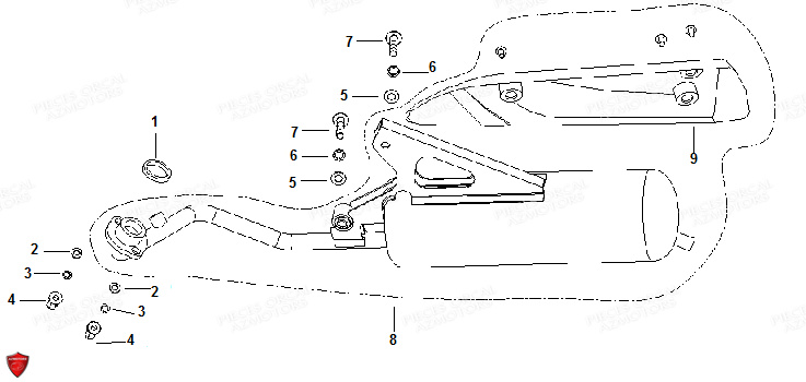 ECHAPPEMENT ORCAL CAVARO 50 4T E5