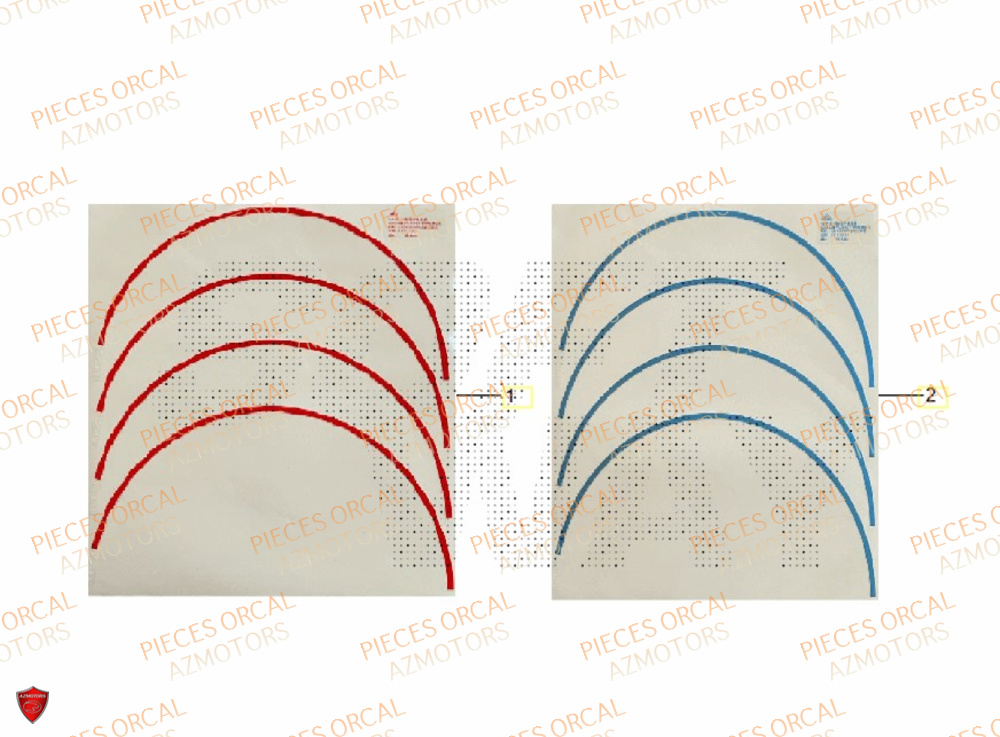Liseret Roue ORCAL Pièces ORCAL CAVARO 50 4T Euro5 