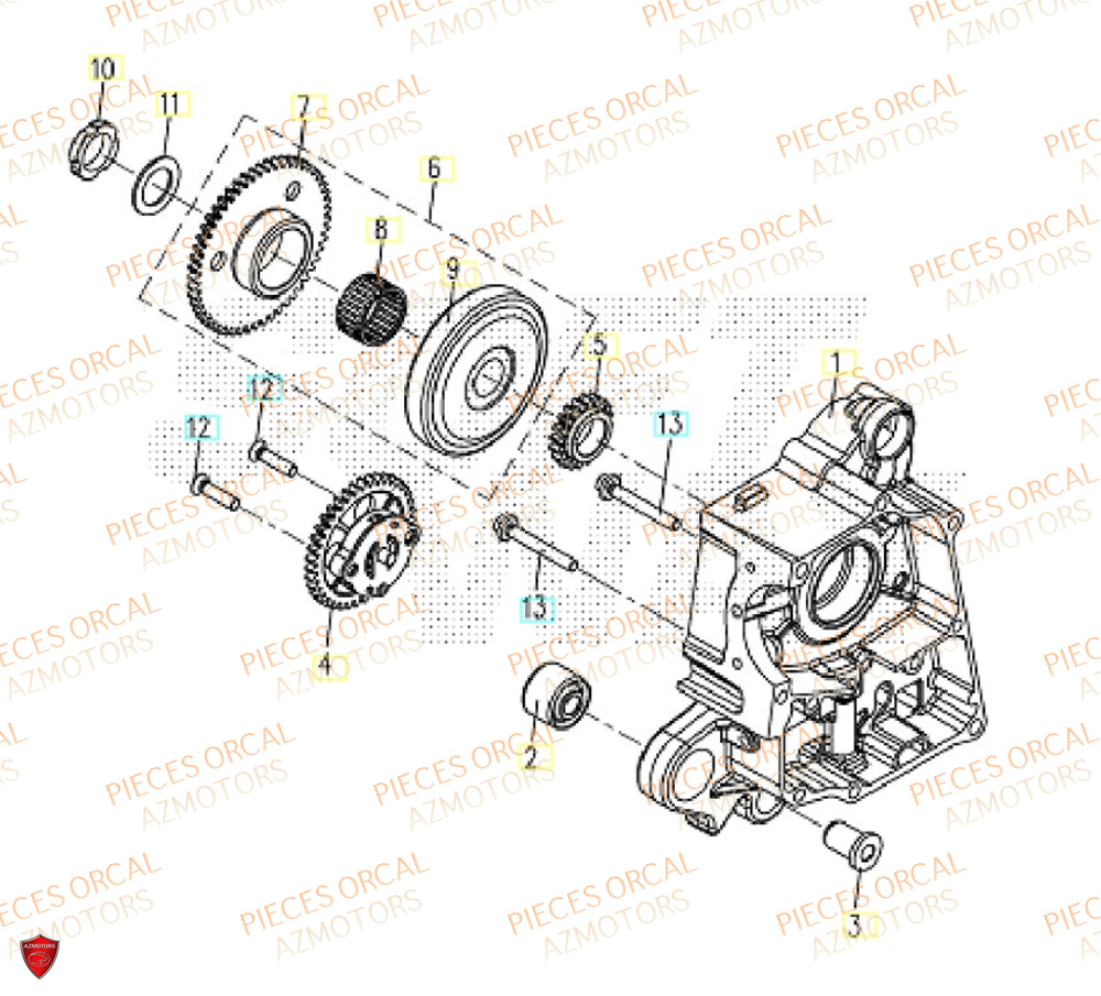 Pompe A Huile ORCAL Pièces ORCAL CAVARO 50 4T Euro5 