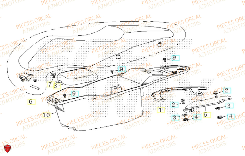 Selle ORCAL Pièces ORCAL CAVARO 50 4T Euro5 