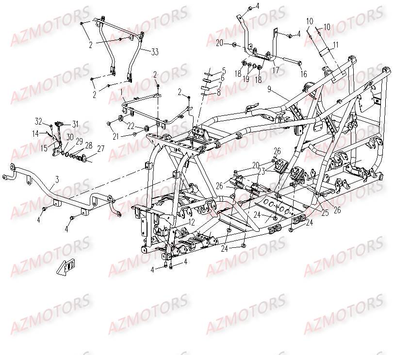 CHASSIS CFMOTO CF500 2 2A