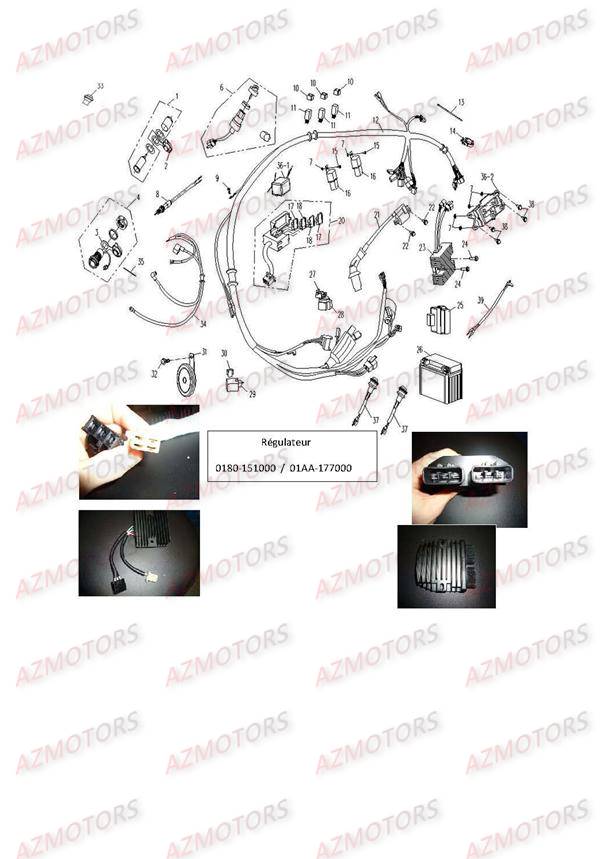 Faisceau CFMOTO Pièces Origine CFMOTO CF500-2_2A TERRAFOREST
