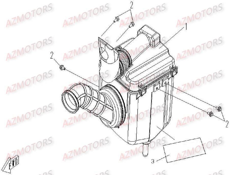 FILTRE A AIR CFMOTO CF500 2 2A