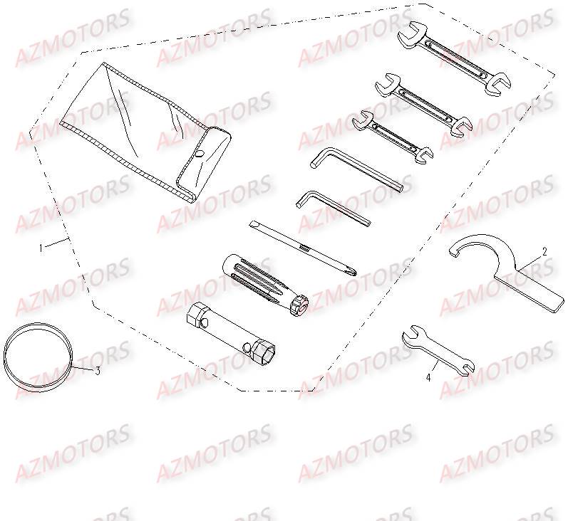 Outils CFMOTO Pièces Origine CFMOTO CF500-2_2A TERRAFOREST