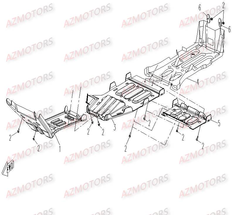 PROTECTION CHASSIS CFMOTO CF500 2 2A