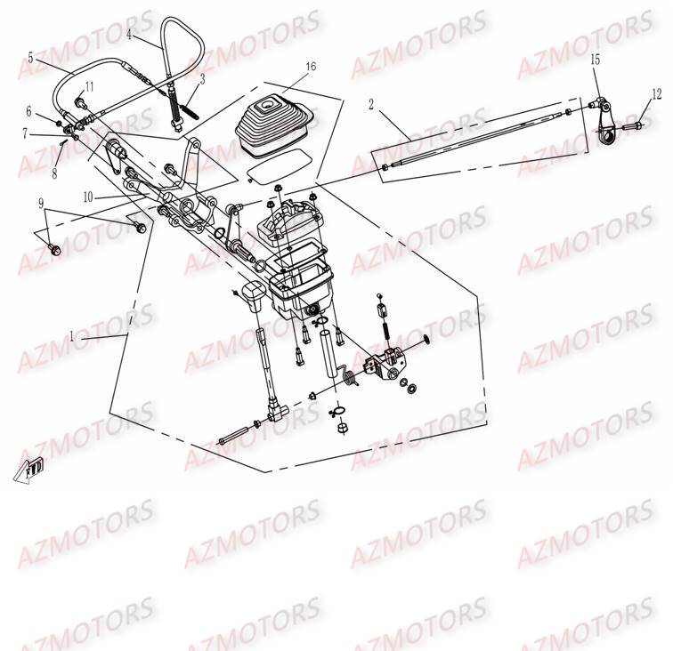 Selection CFMOTO Pièces Origine CFMOTO CF500-2_2A TERRAFOREST
