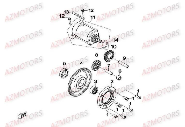 DEMARREUR AZMOTORS CFORCE500