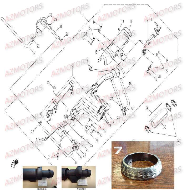 ECHAPPEMENT CARBU AZMOTORS CFORCE500
