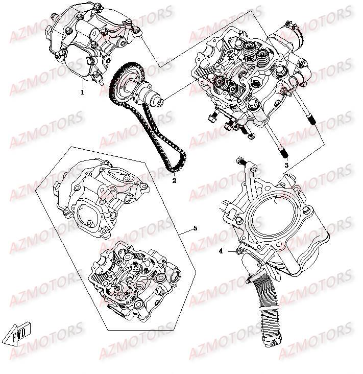 PARTIE SUPERIEUR AZMOTORS CFORCE500