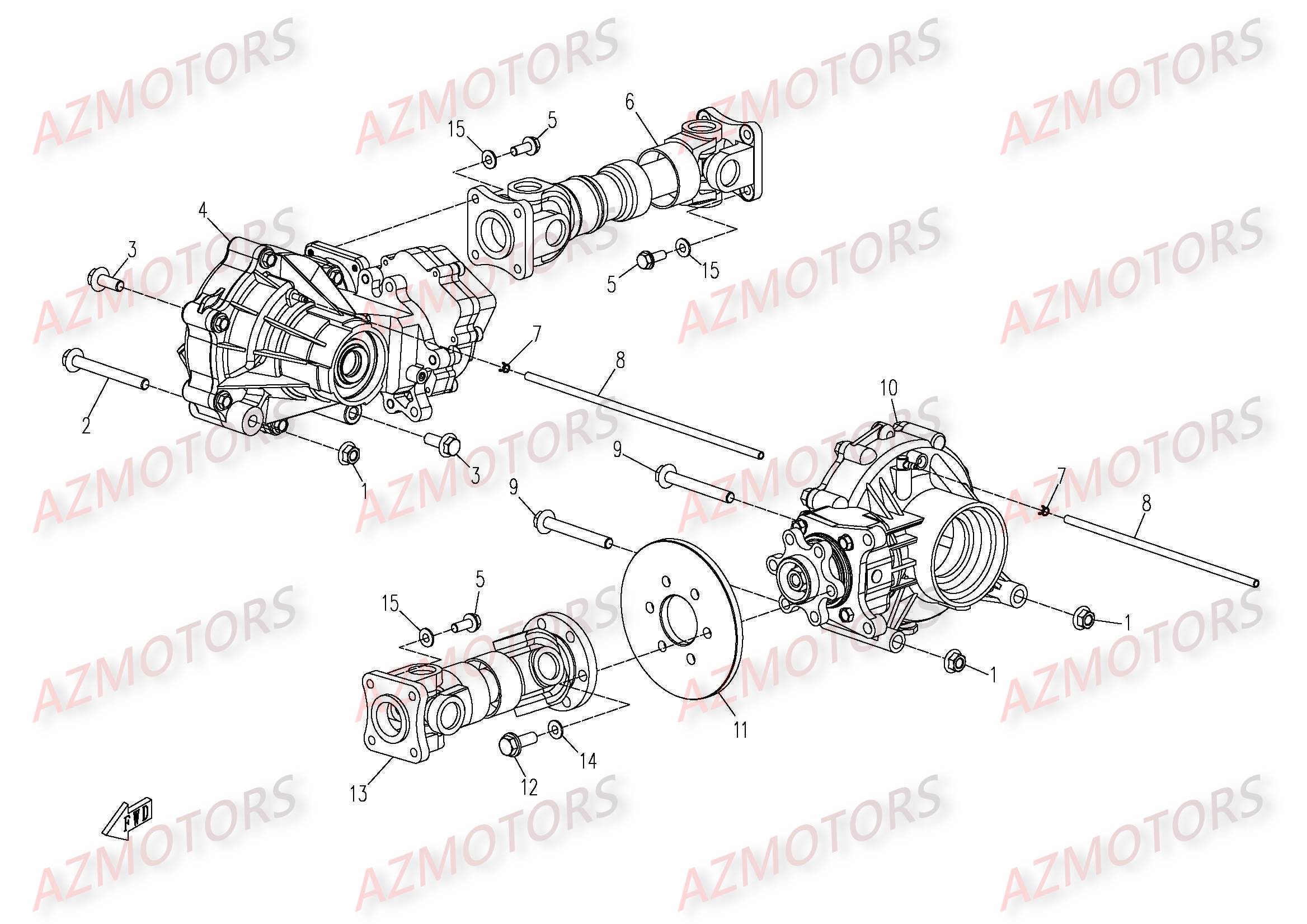 TRANSMISSION AZMOTORS CFORCE500