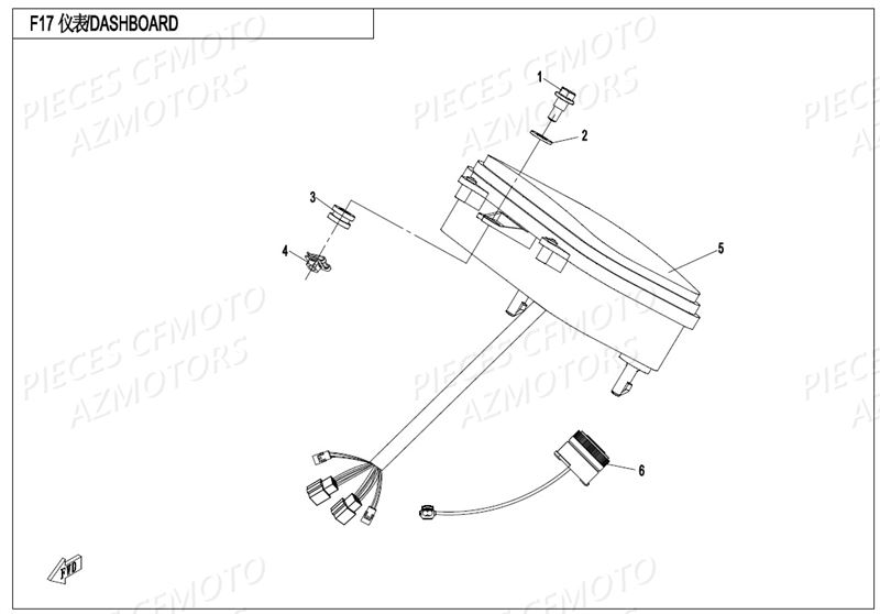 COMPTEUR AZMOTORS CFORCE520S