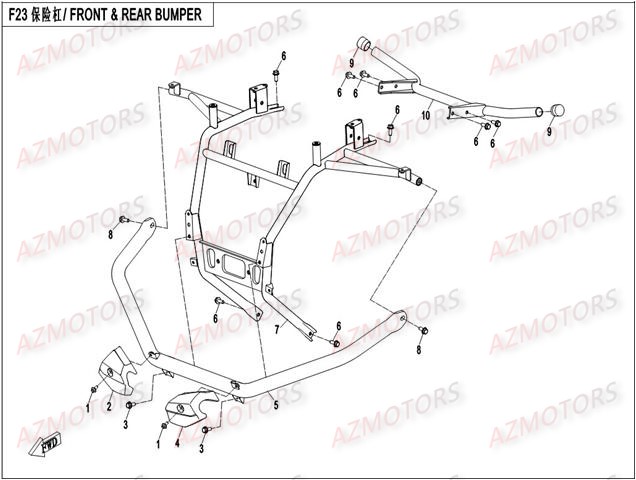 BUMPER AZMOTORS CFORCE550