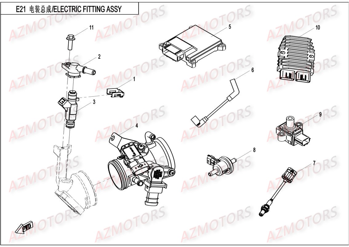 ELECTRIQUE AZMOTORS CFORCE550