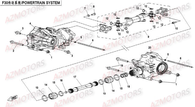ENSEMBLE TRANSMISSION AZMOTORS CFORCE550
