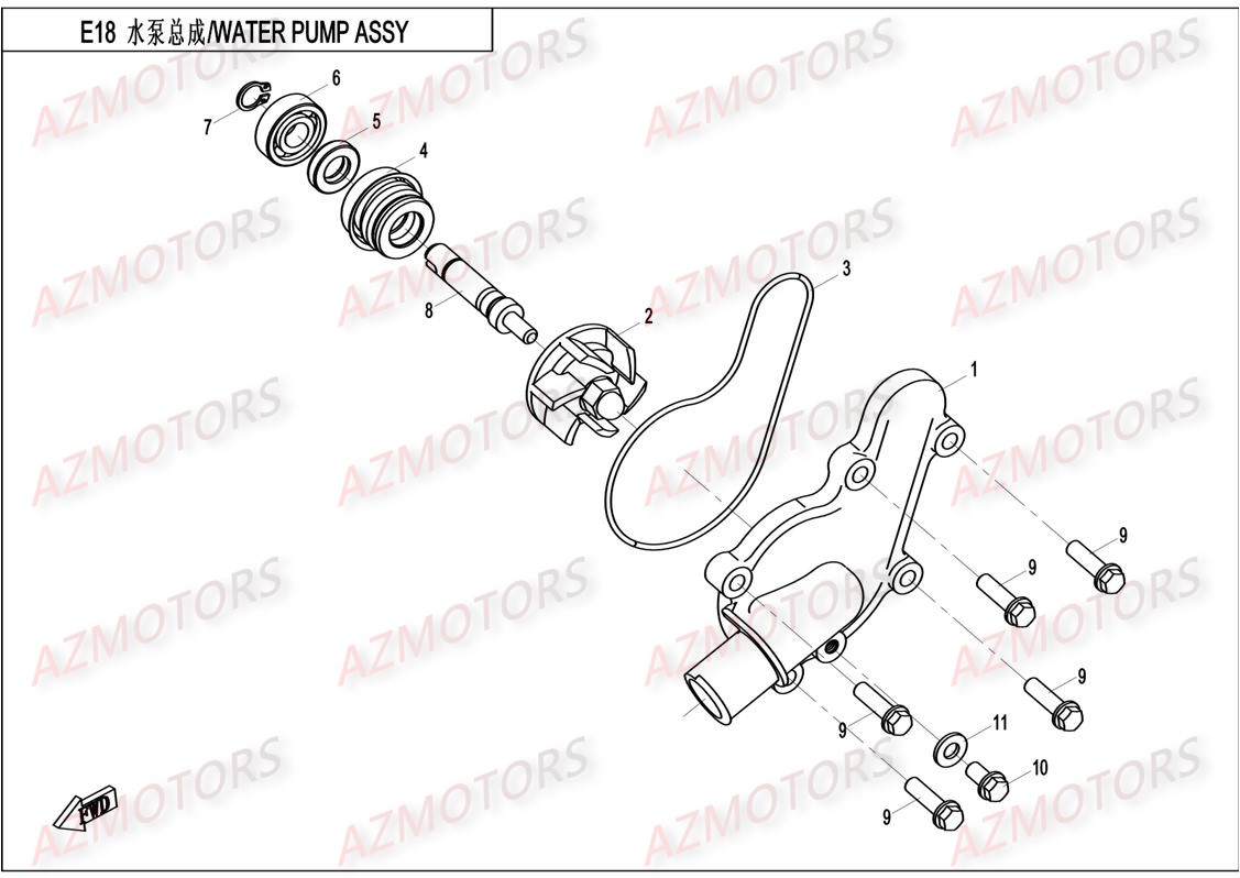 POMPE A EAU AZMOTORS CFORCE550