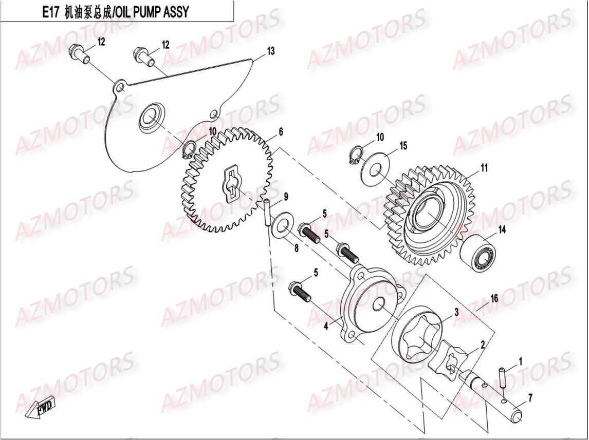 POMPE A HUILE CFMOTO CFORCE550