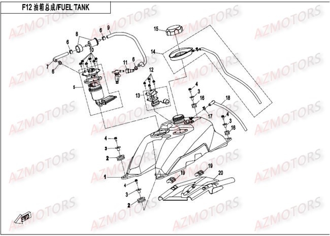 RESERVOIR AZMOTORS CFORCE550