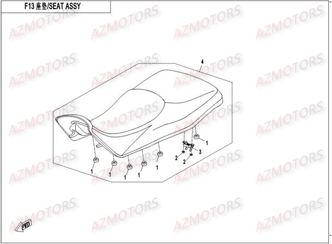 SELLE AZMOTORS CFORCE550