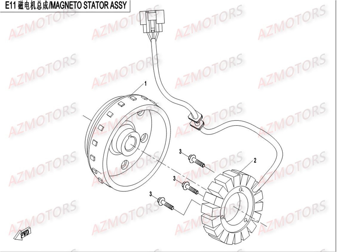 STATOR CFMOTO AZMOTORS CFORCE550