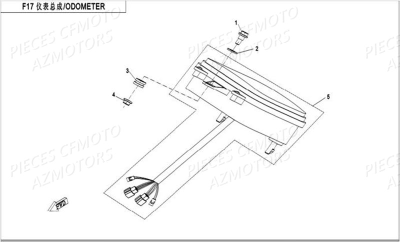 COMPTEUR AZMOTORS CFORCE 550