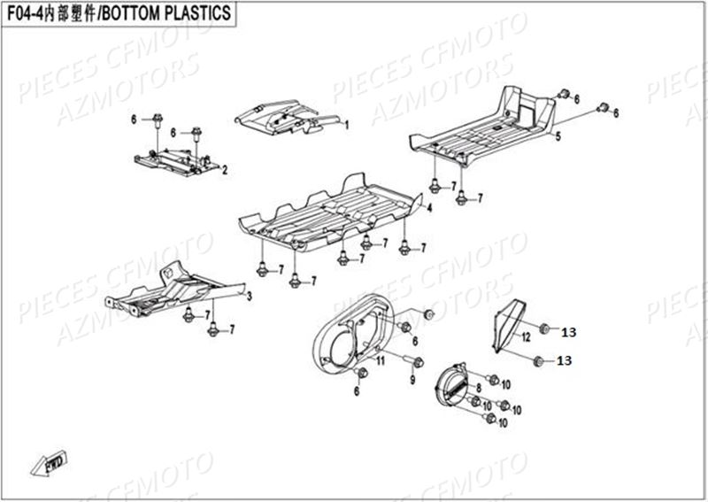 PROTECTION PLASTIQUE AZMOTORS CFORCE 550