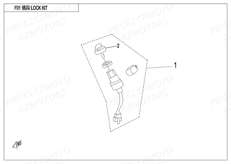 CONTACTEUR A CLE NEIMAN AZMOTORS CFORCE 550 L7E