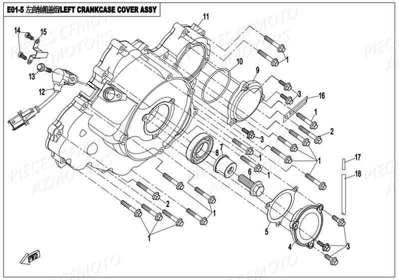 CARTER ALTERNATEUR AZMOTORS CFORCE 800