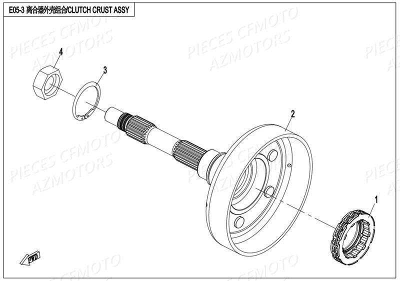 CLOCHE EMBRAYAGE AZMOTORS CFORCE 800