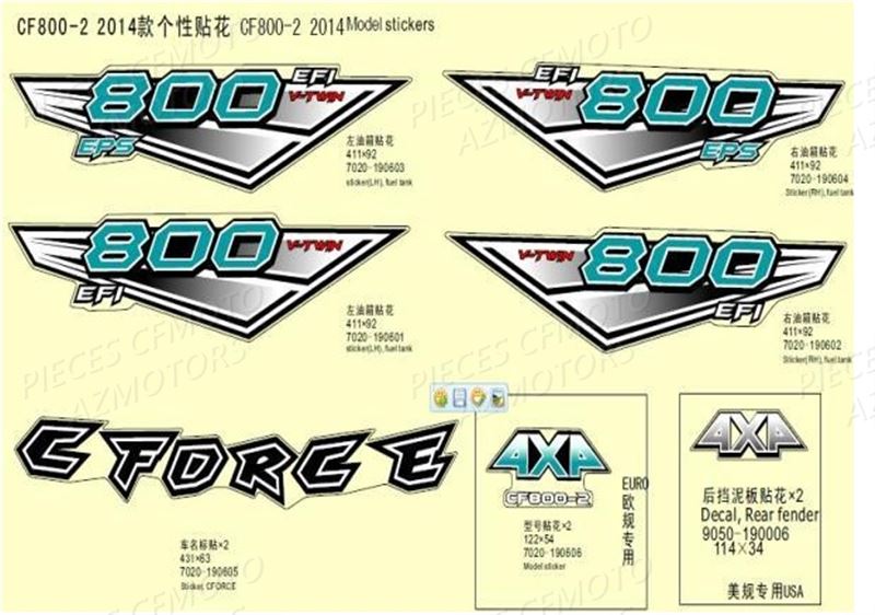 DECORS AZMOTORS CFORCE 800
