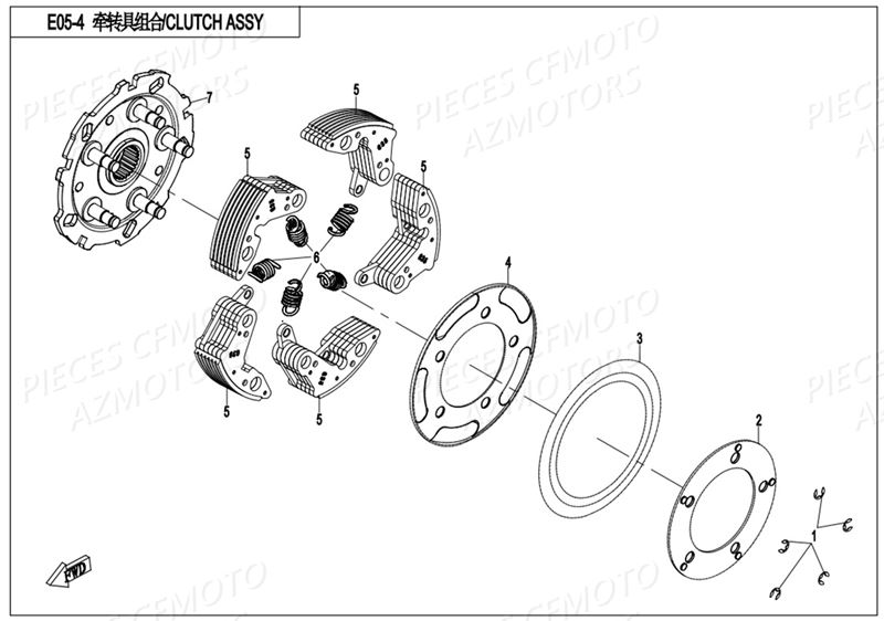 EMBRAYAGE AZMOTORS CFORCE 800