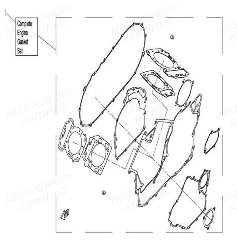 KIT JOINT MOTEUR AZMOTORS CFORCE 800