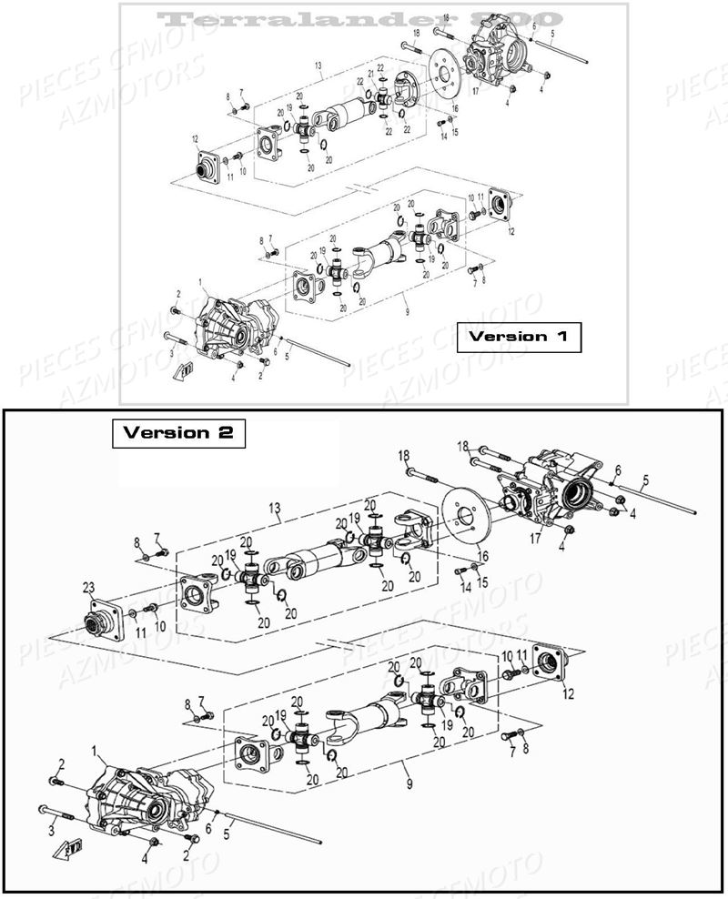 PONT TERRALANDER 800 AZMOTORS CFORCE 800