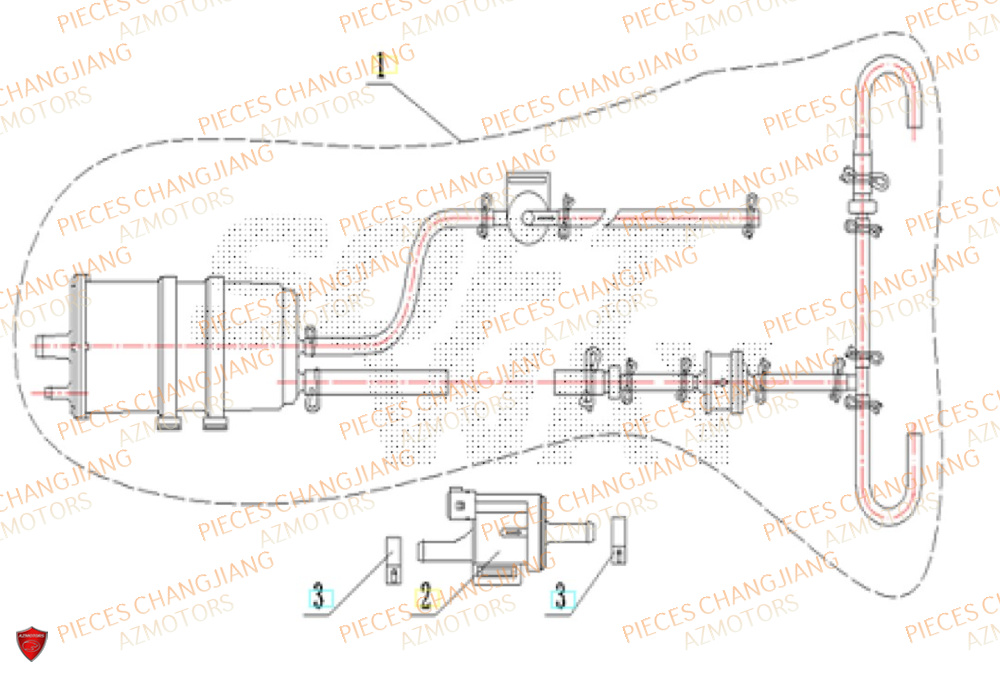 Canister CHANGJIANG Pieces SIDE-CAR CHANGJIANG 750 SIBERIAN EXPRESS EURO5+