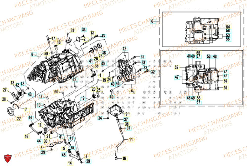 Carter CHANGJIANG Pieces SIDE-CAR CHANGJIANG 750 SIBERIAN EXPRESS EURO5+