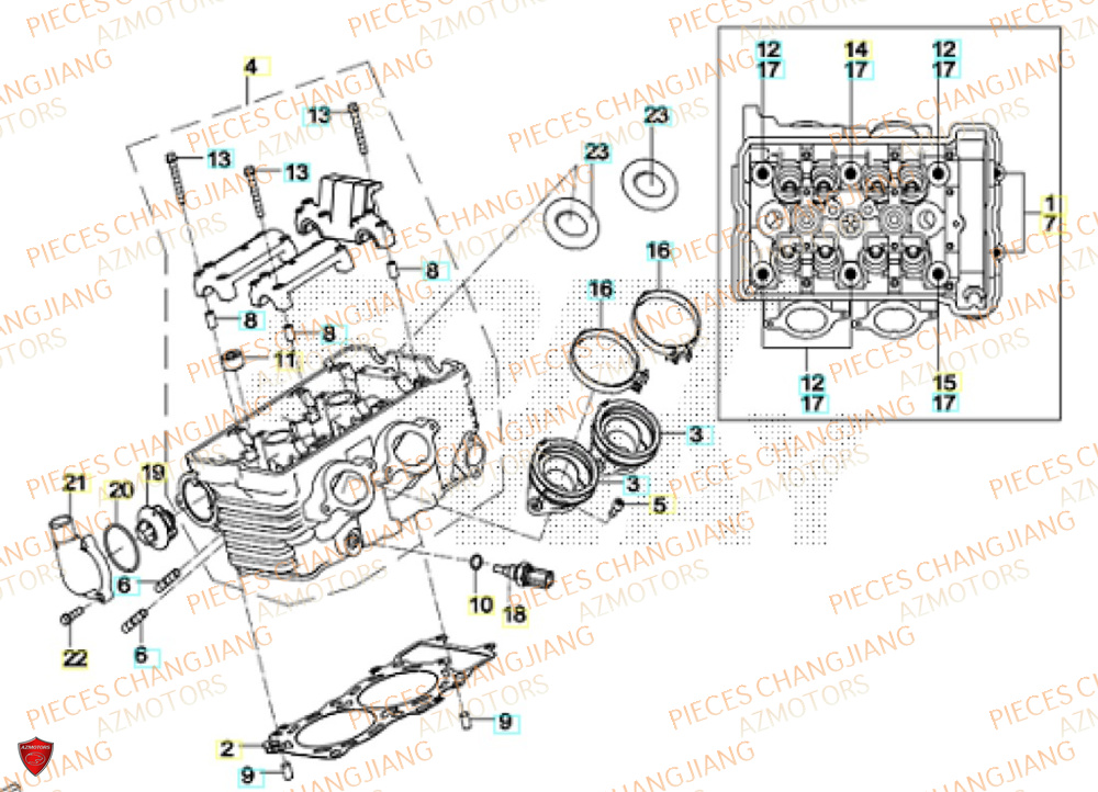 CULASSE pour CJ-SIBERIAN-750-E5