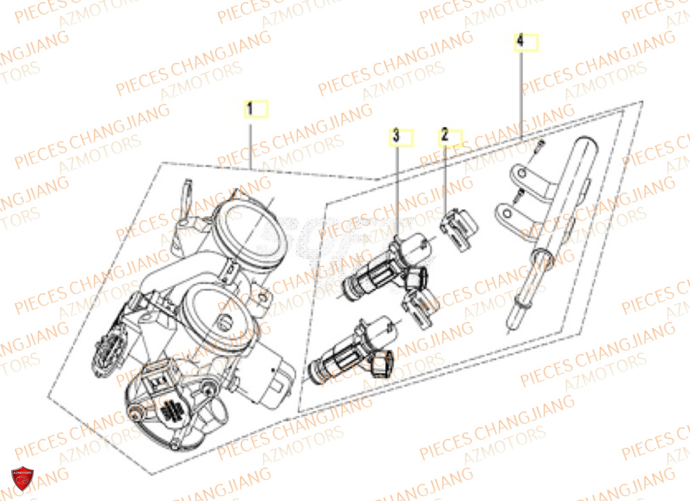 Injection CHANGJIANG Pieces SIDE-CAR CHANGJIANG 750 SIBERIAN EXPRESS EURO5+