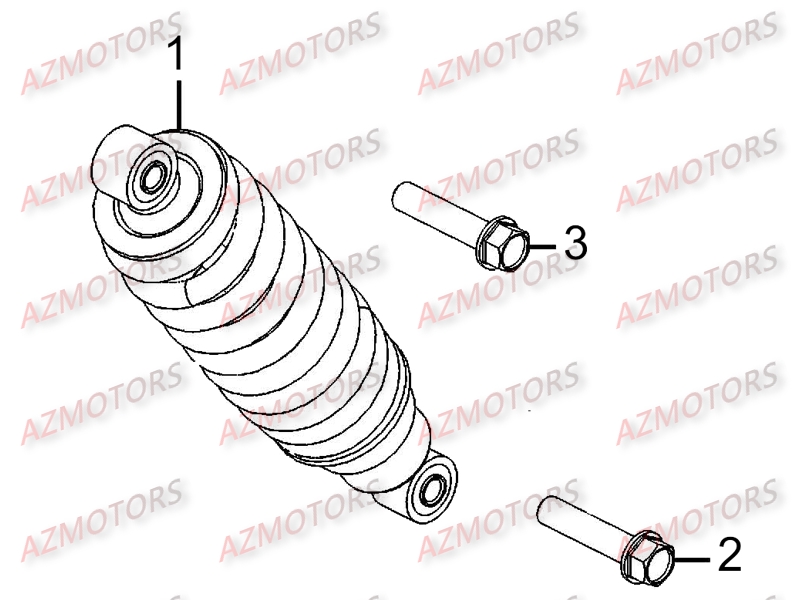 Amortisseur Arriere AZMOTORS 
