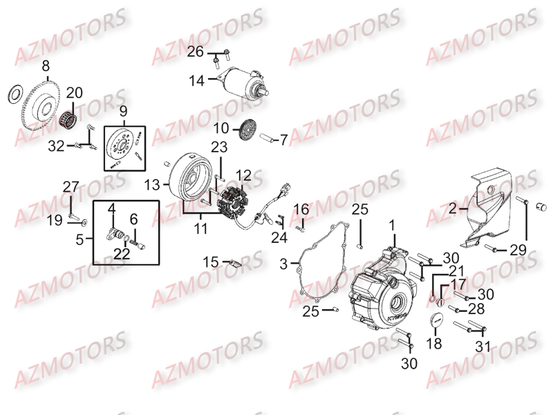 Carters D Allemage Demarreur AZMOTORS 