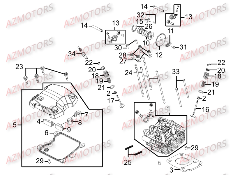 Culasse Distribution AZMOTORS 