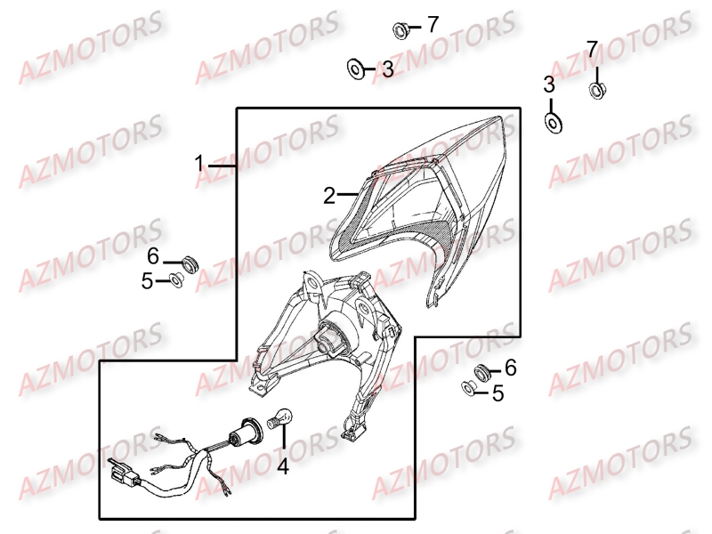 Feu Arriere AZMOTORS 