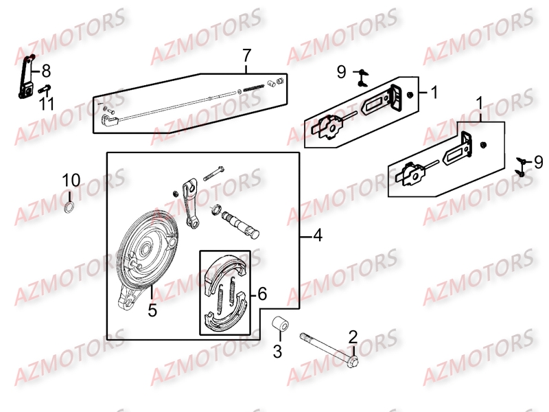 Frein Arriere AZMOTORS 