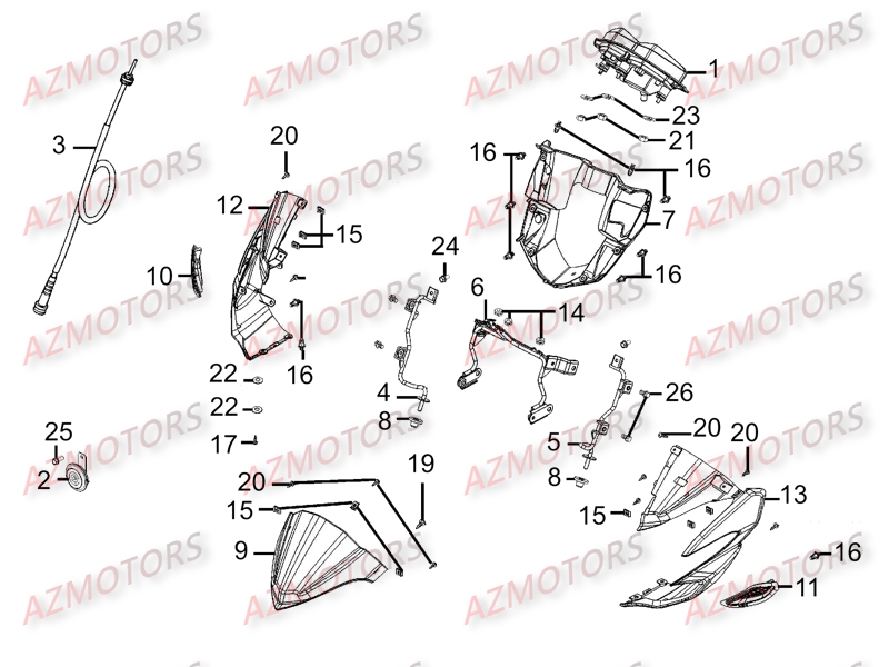 Tete De Fourche Compteur AZMOTORS 